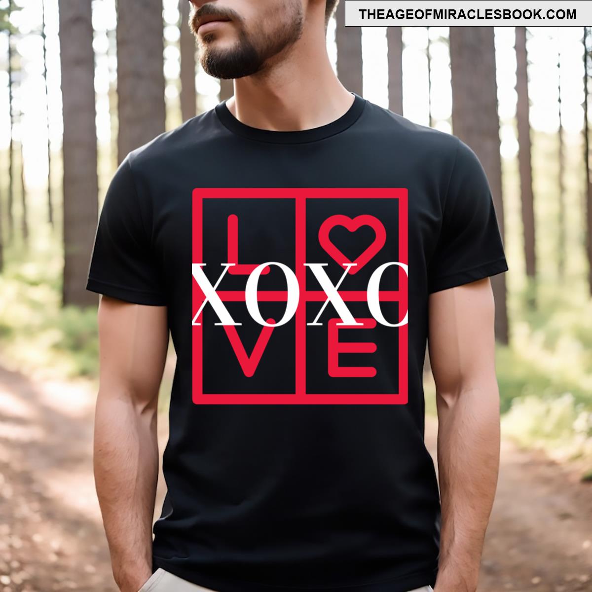Bold Red Love Graphic Prints T-shirt