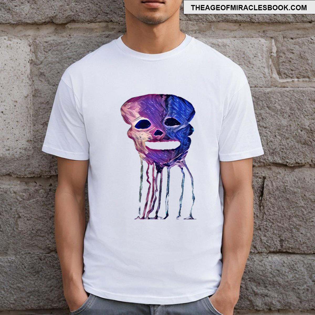 Galaxy Skull Drip T-shirt