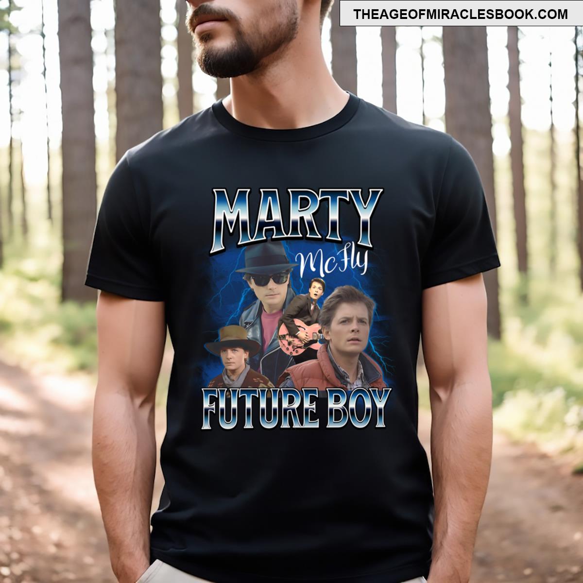Marty Mcfly Bttf 90s Bootleg Style T-shirt