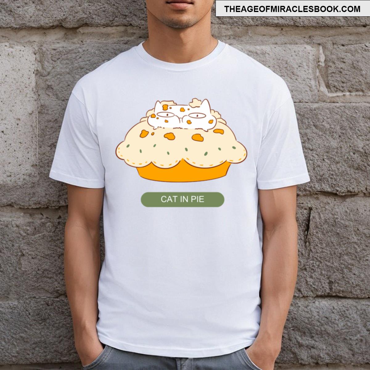 Cat In Pie T-shirt
