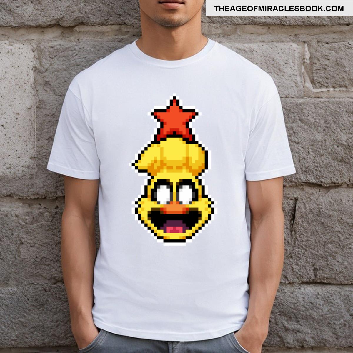Kickin Chicken Pixel Art T-shirt