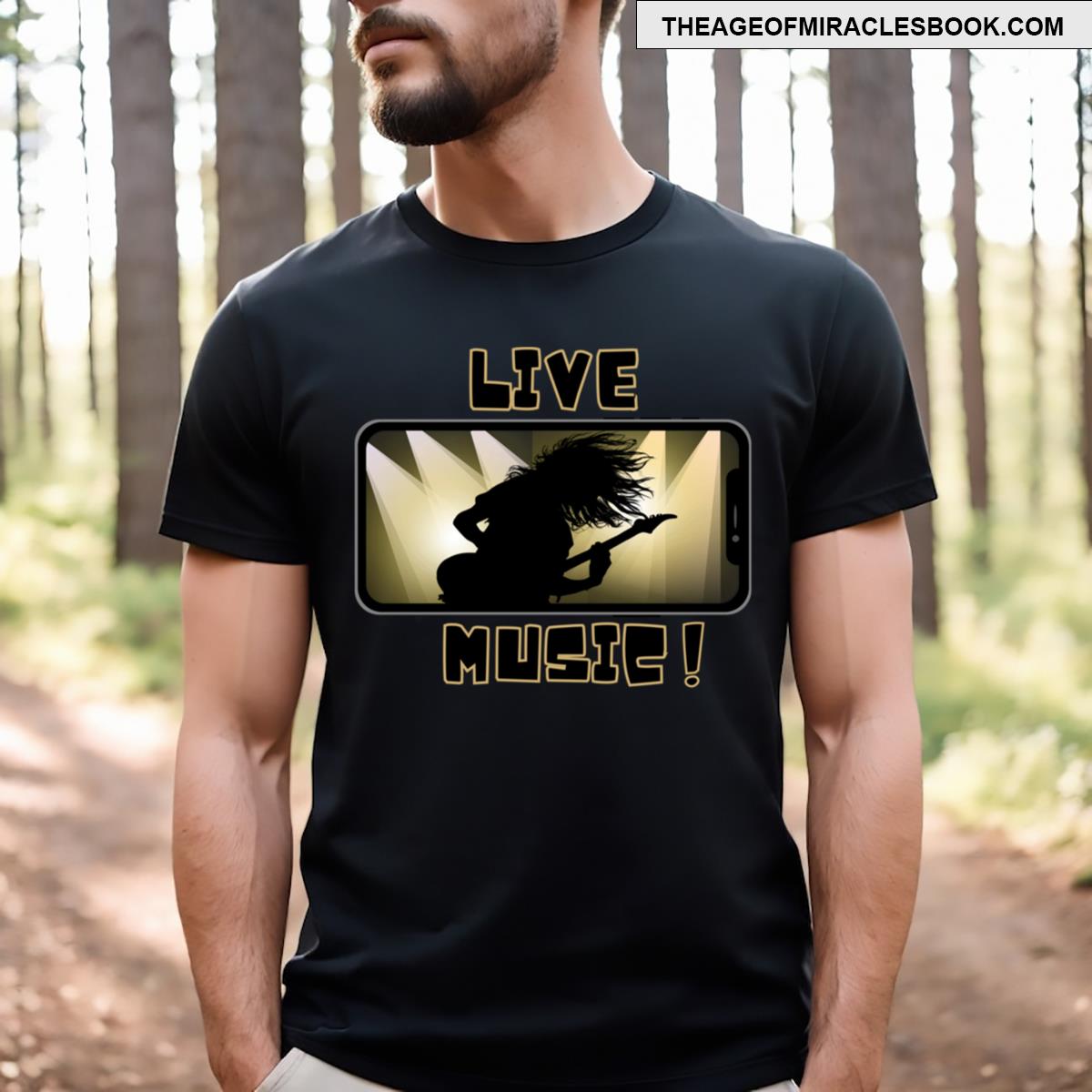 Live Music Rocker Design T-shirt