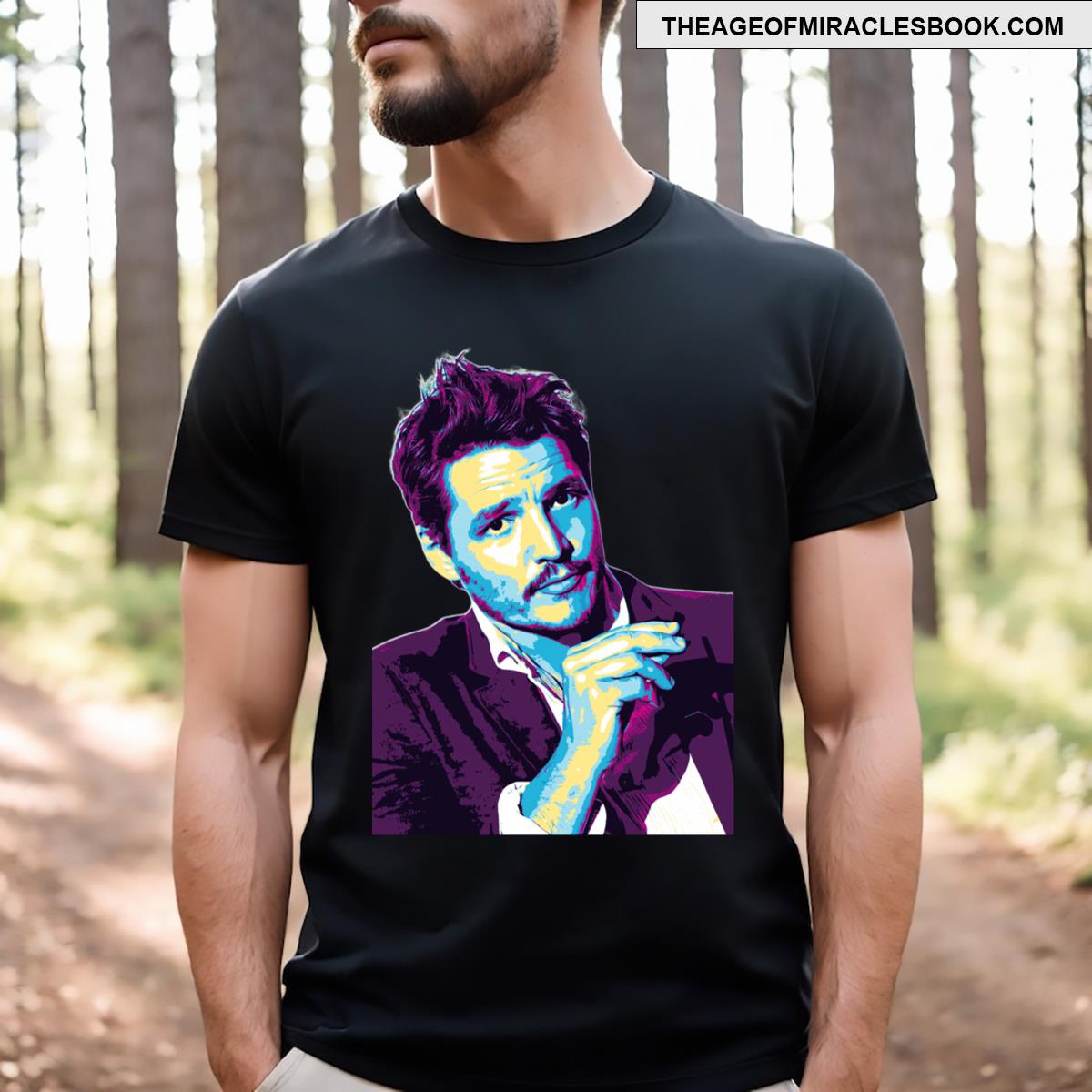 Pedro Pascal Style Retro T-shirt