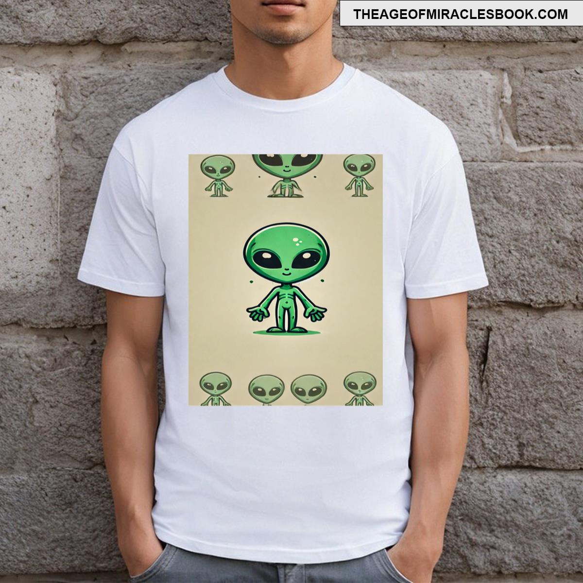 Alien Friend Green T-shirt