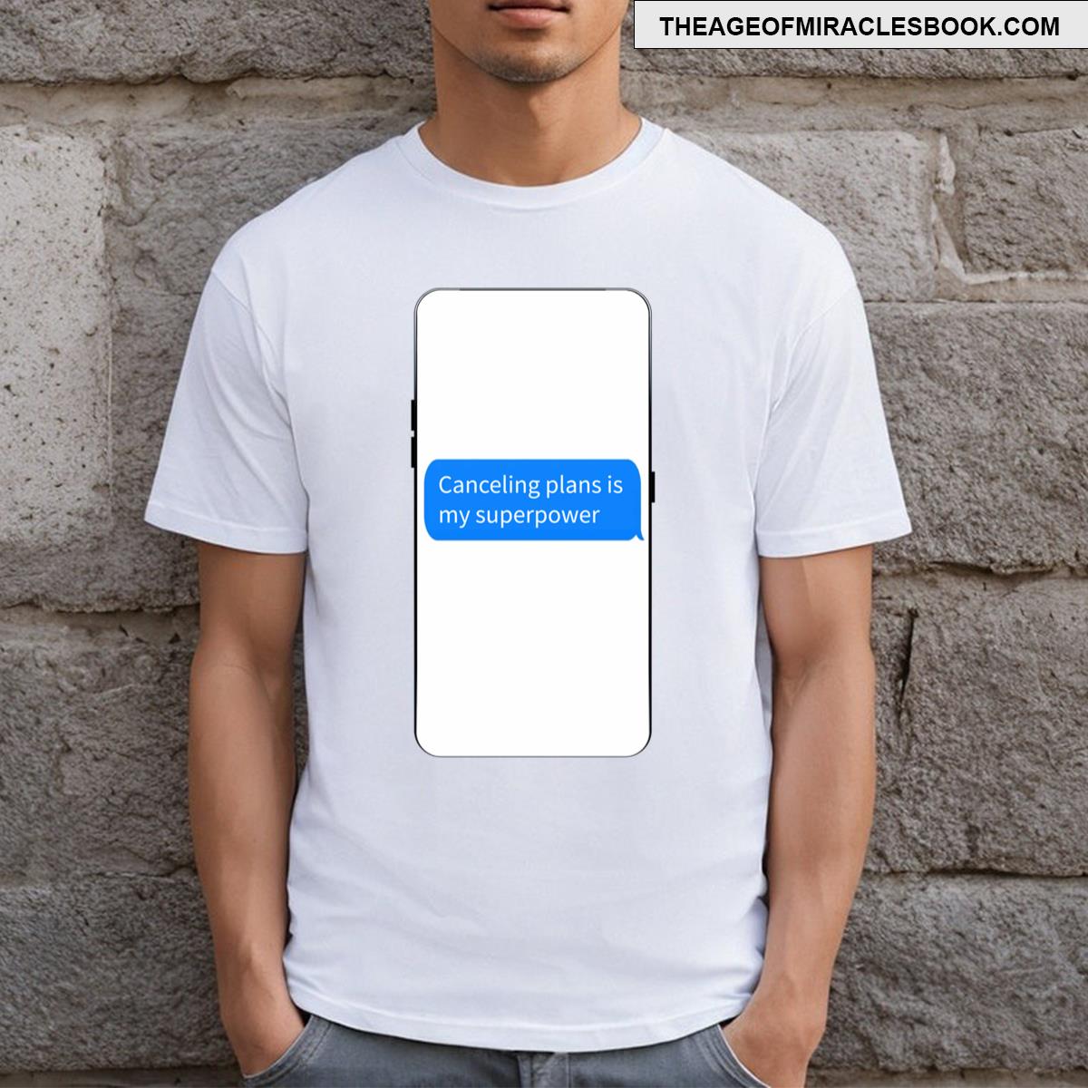 Canceling Plans Poptext Lt T-shirt