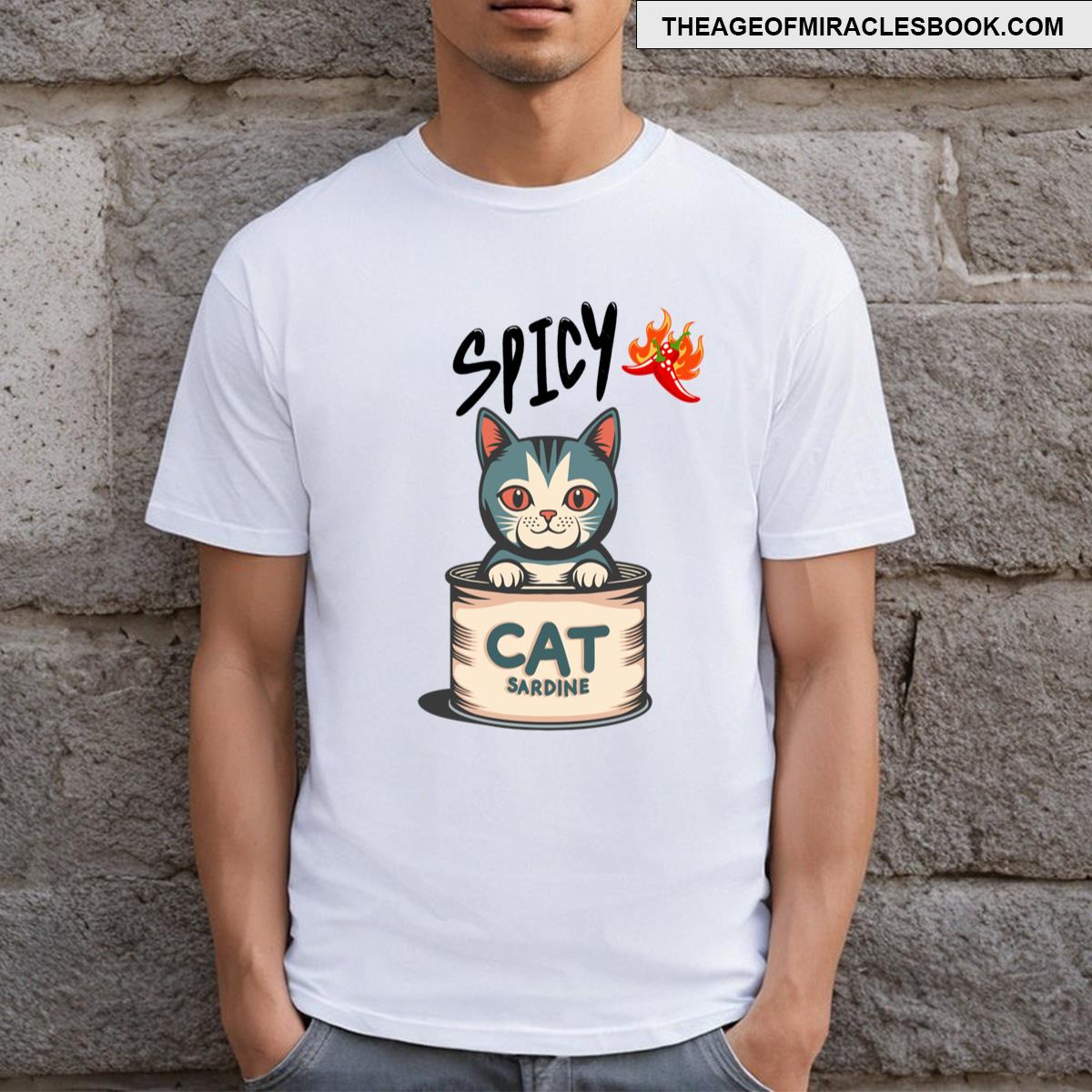 Cat And Spicy Sardines T-shirt