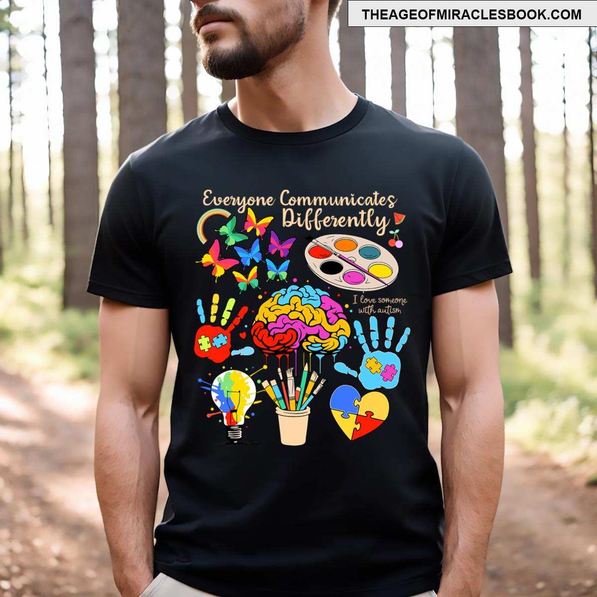 Everyone Communicates Differently Sped Autism Awareness T-shirt