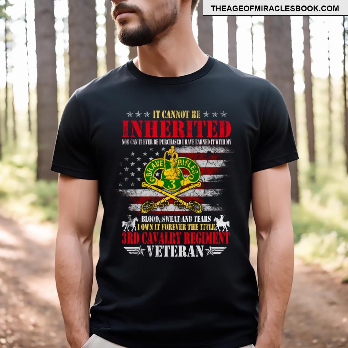 It Cannot Be Inherited 3rd Armored Cavalry Regiment Veteran T-shirt