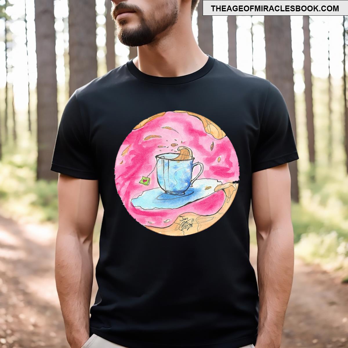 Oolong Whimsical Tea Design T-shirt