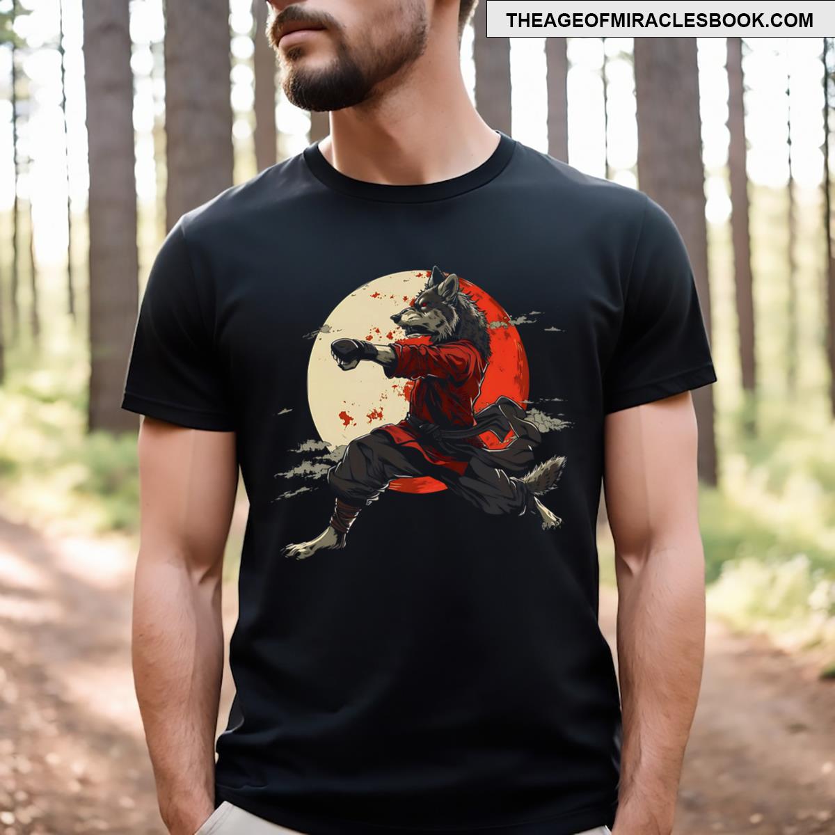 Wolf Wolf For Men Wolf Wolf Moon T-shirt
