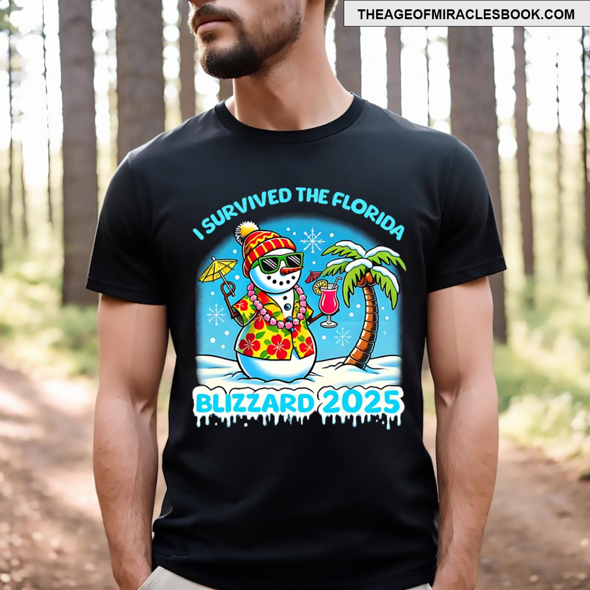 I Survived Florida Blizzard 2025 Funny T-shirt