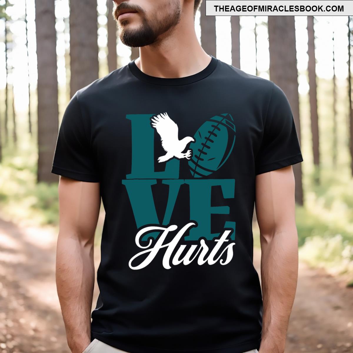 Love Hurts Eagles Retro T-shirt