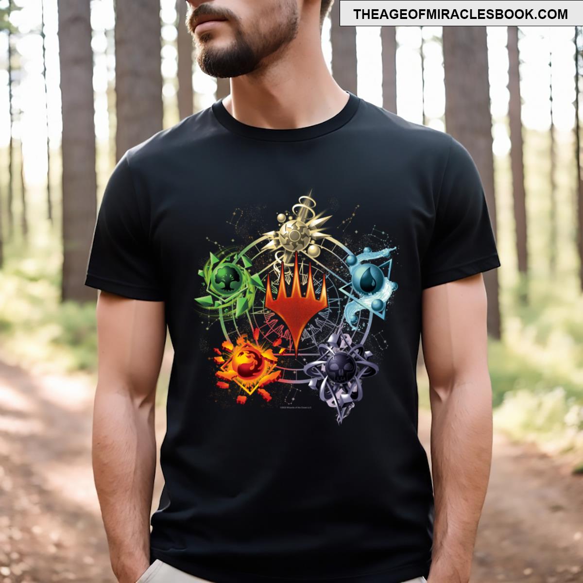 Magic The Gathering Mana Symbols Epic Poster T-shirt