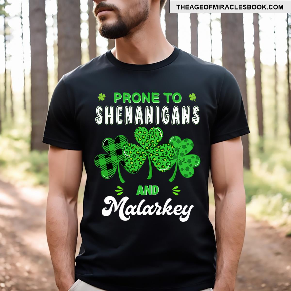 St Patricks Day Leopard Shamrock Shenanigans Irish T-shirt St Patricks Day Leopard Shamrock Shenanigans Irish T-shirt
