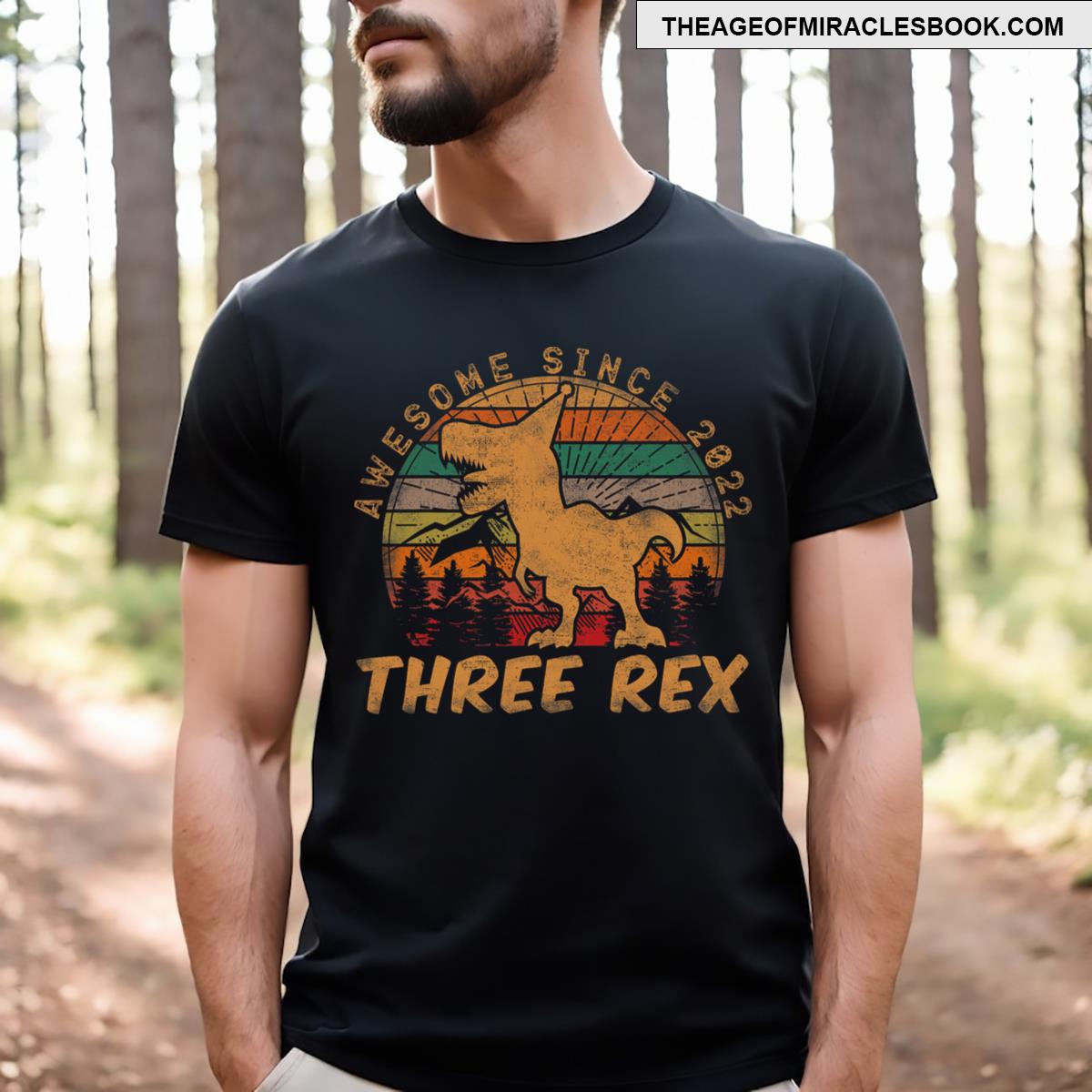 Three Rex 3rd Birthday Gifts Third Dinosaur 3 Year Old T-shirt Three Rex 3rd Birthday Gifts Third Dinosaur 3 Year Old T-shirt