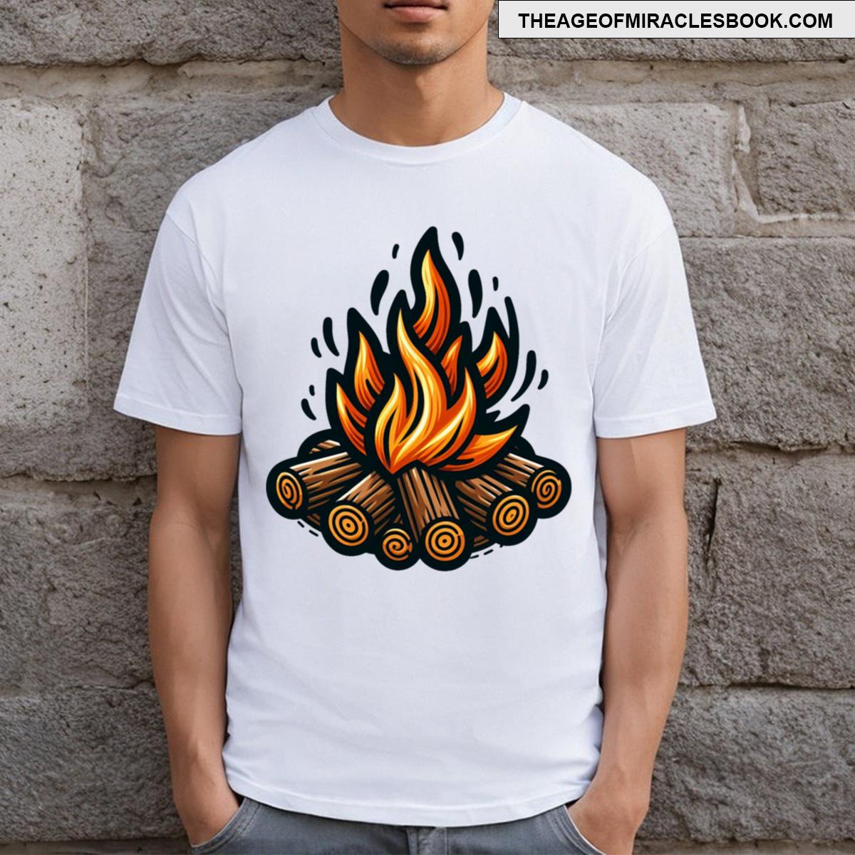 Campfire Stories Beneath Starry Nights T-shirt