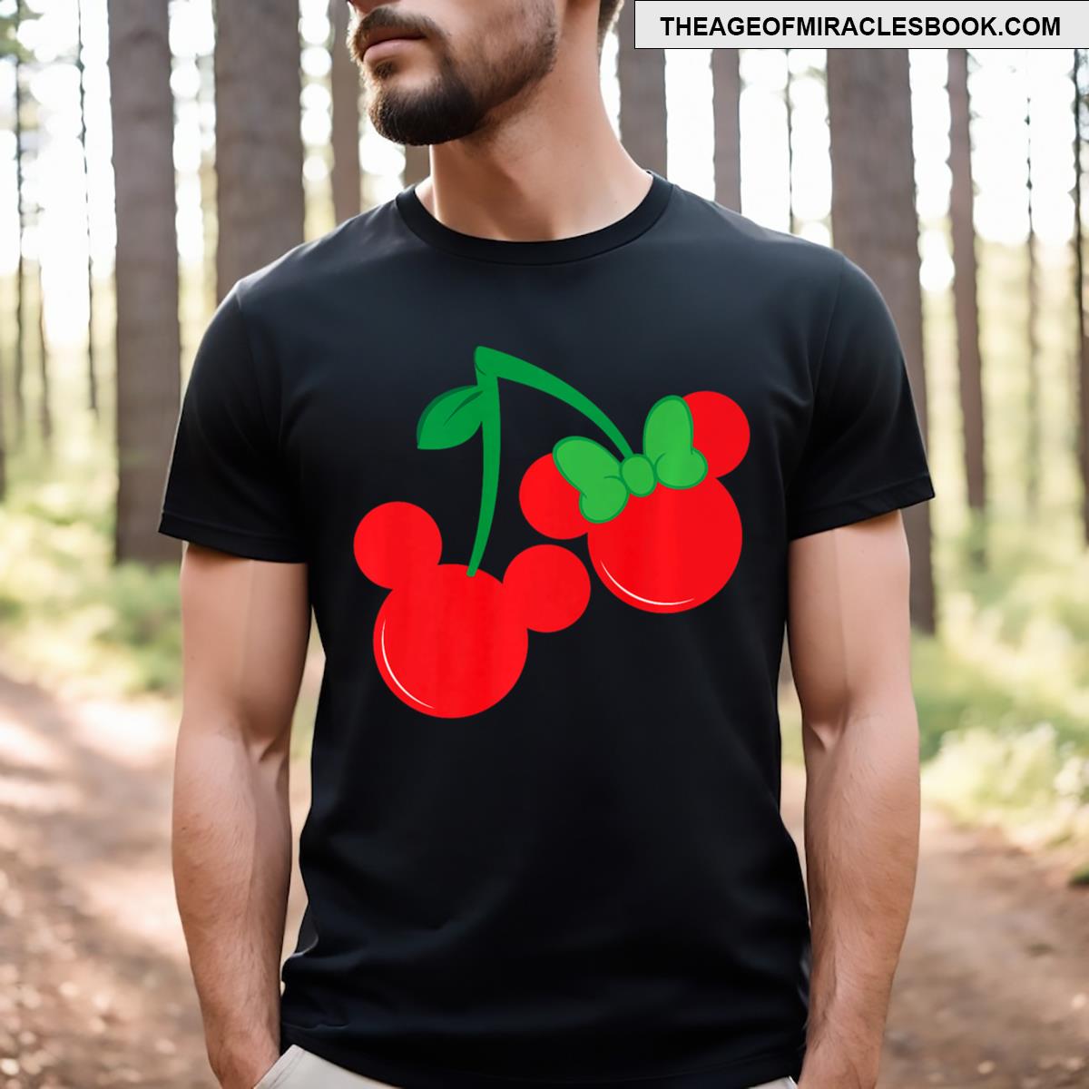 Cute Mouse Cherries T-shirt