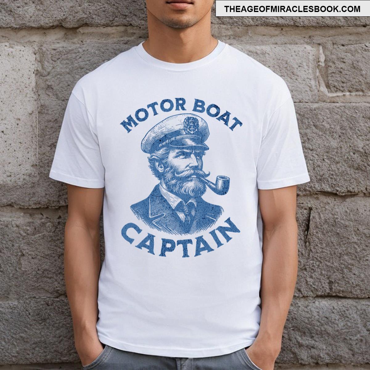 Funny Motor Boat Captain T-shirt