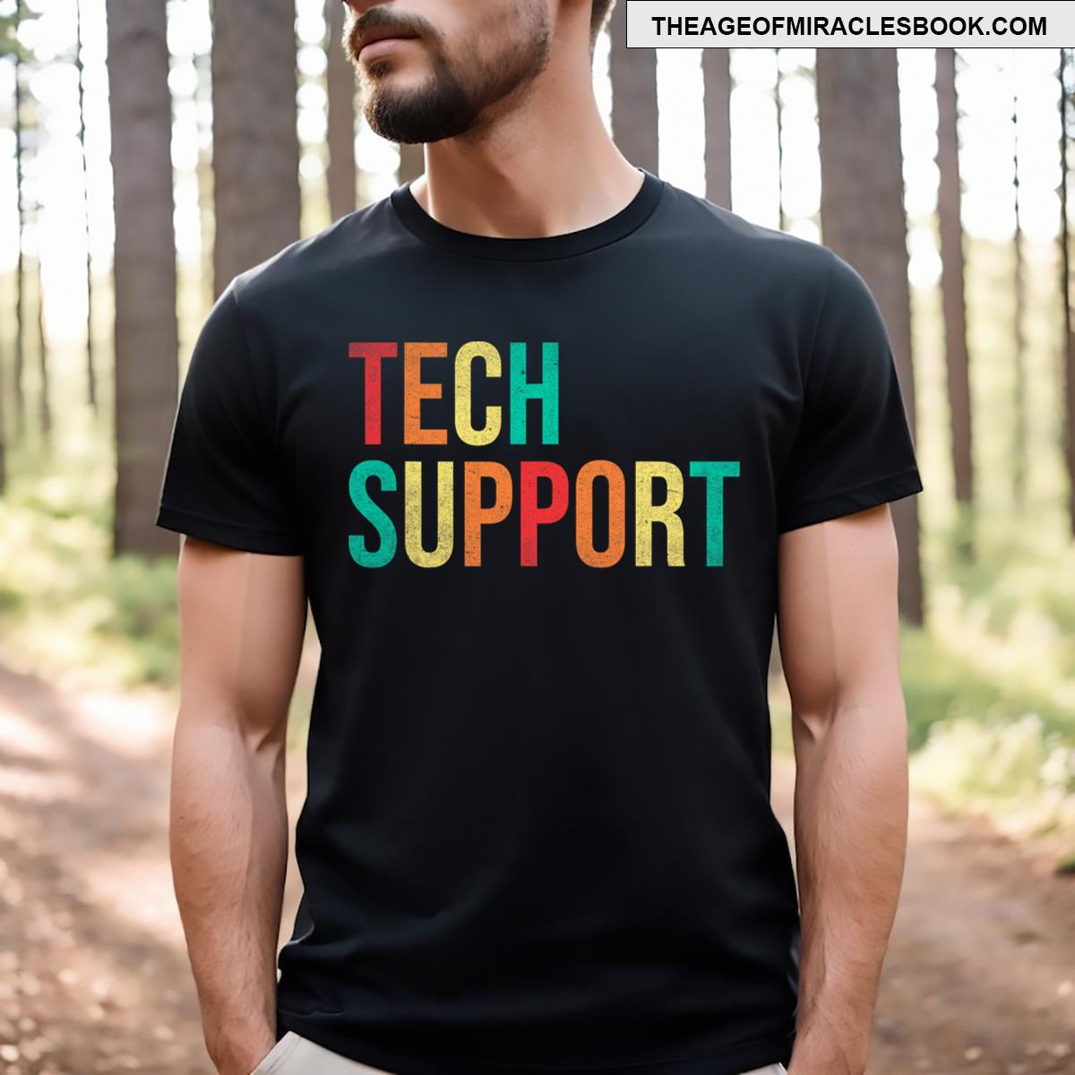 Funny Tech Support Dad Computer Nerd Technician Father’s Day T-shirt