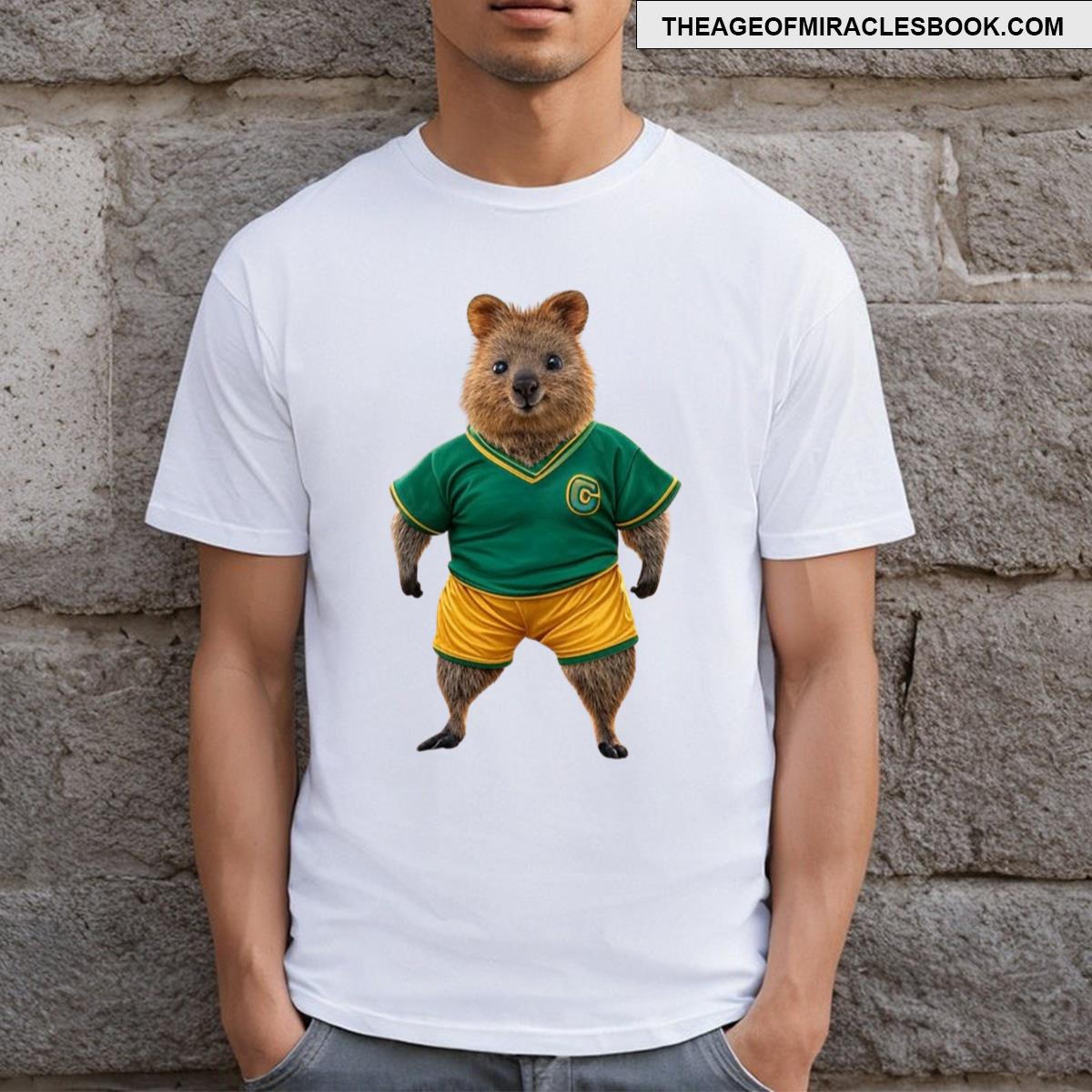 Green And Gold Quokka T-shirt