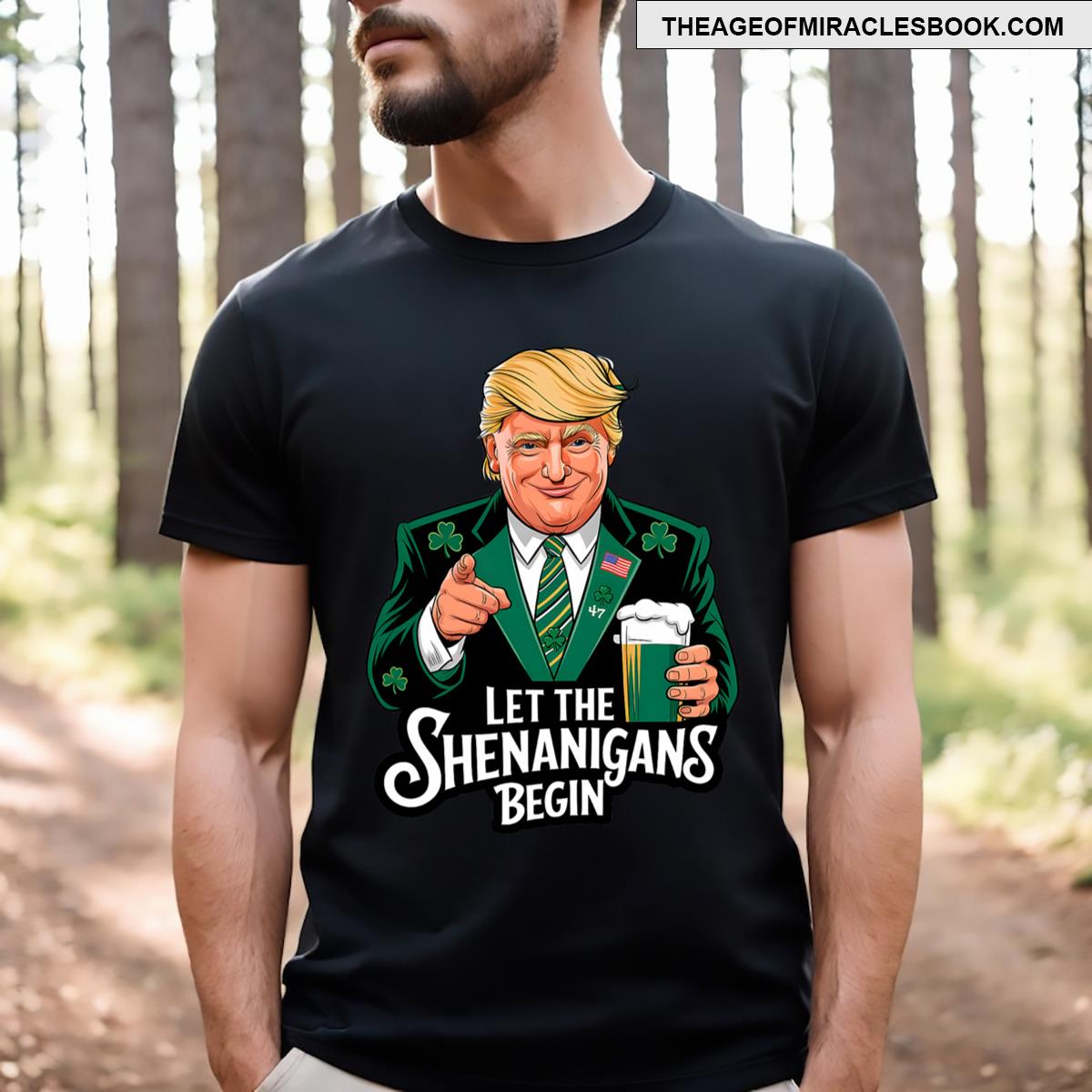 Let The Shenanigans Begin St Patricks Day Men T-shirt Let The Shenanigans Begin St Patricks Day Men T-shirt
