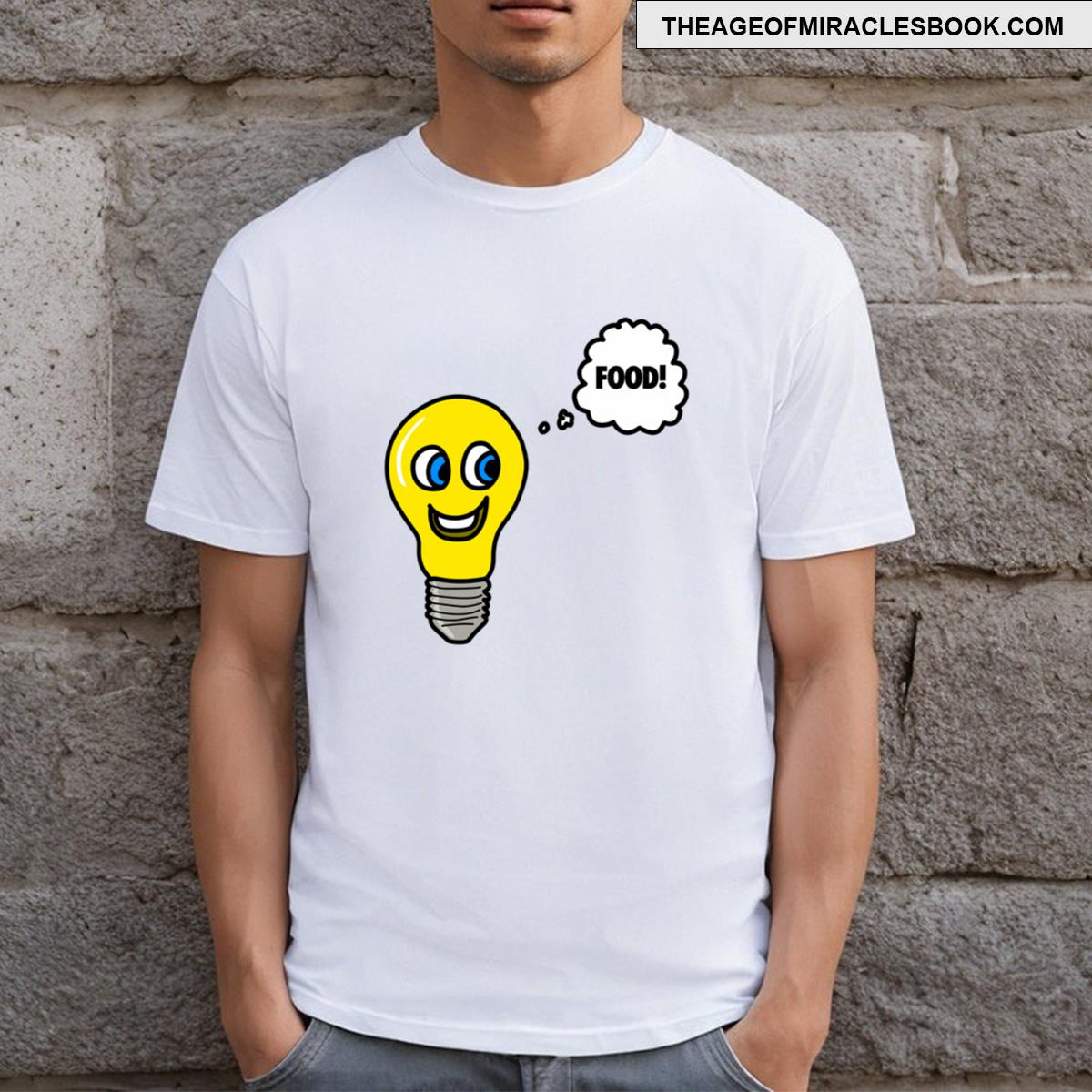 Lightbulb Having An Idea About Food T-shirt