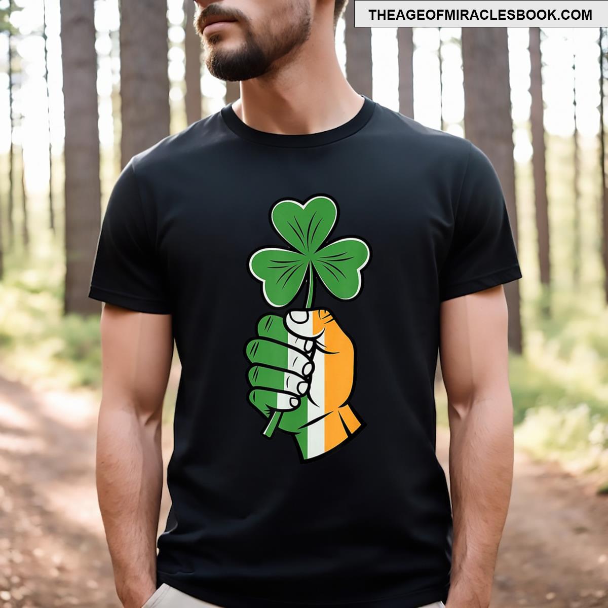 Pinched Hand Clover St Patrick’s Day T-shirt