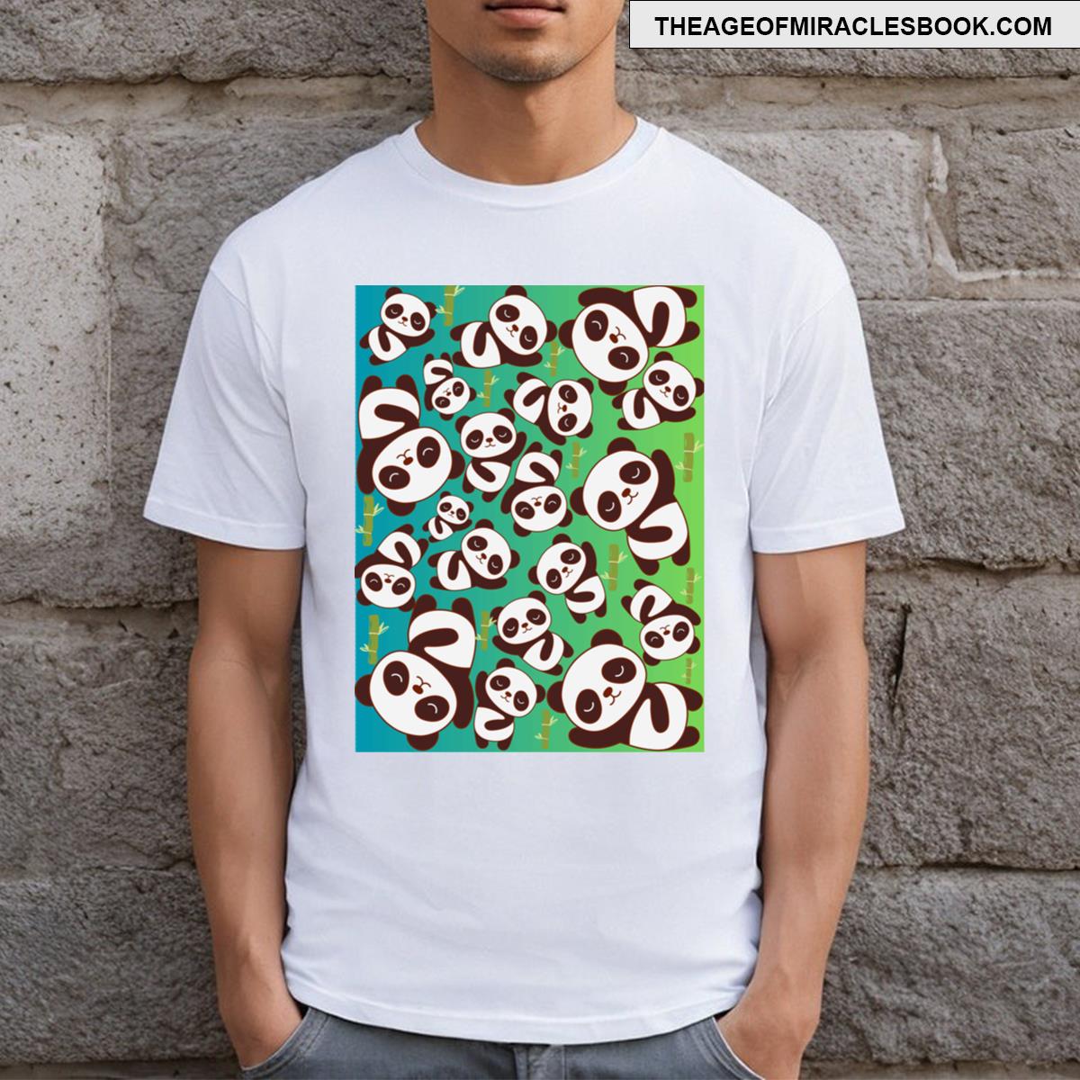 Sleeping Pandas With Bamboo T-shirt