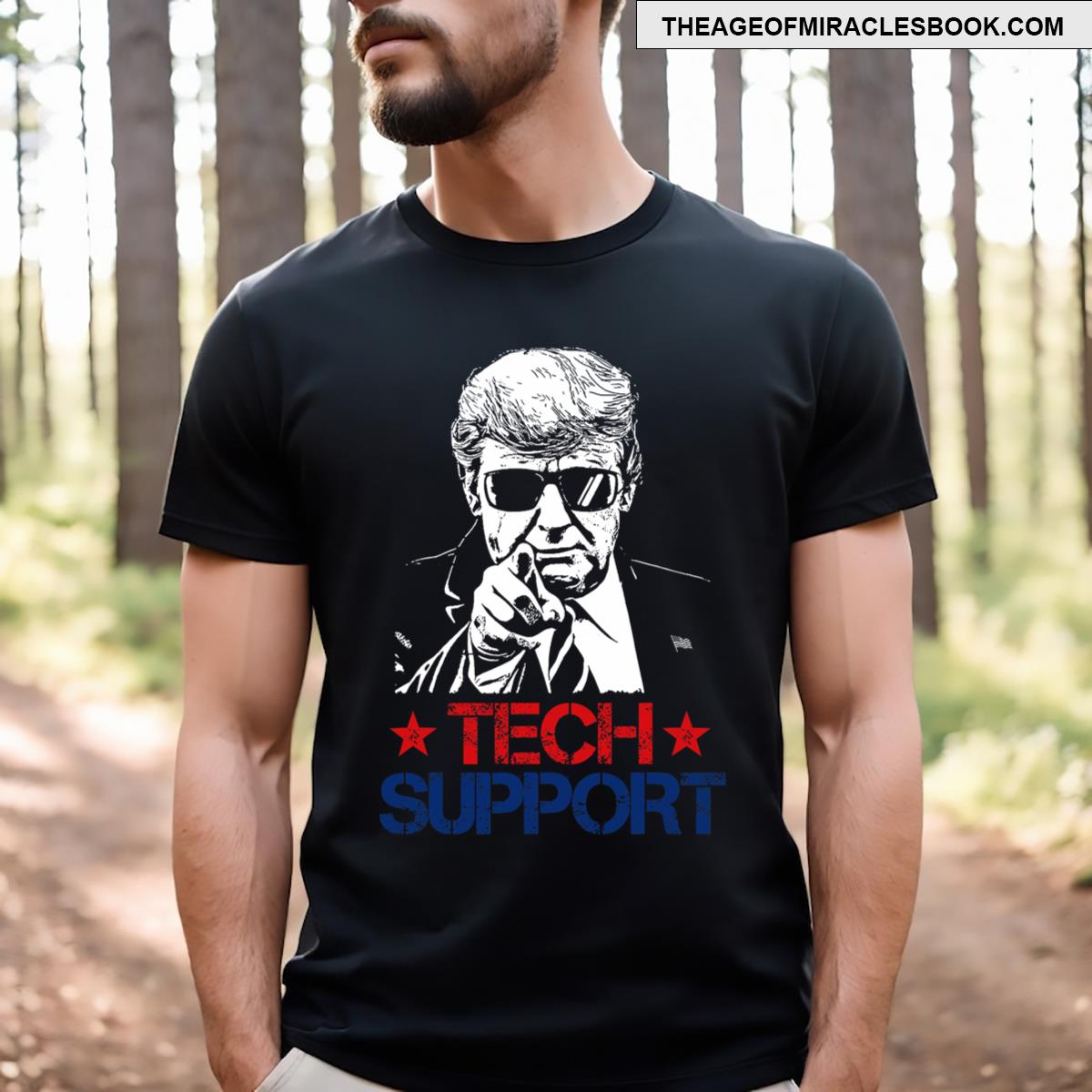 Tech Support White House Minimalist Design T-shirt