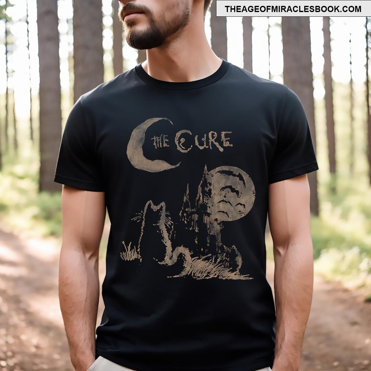The Cure Cat Moon & Funny Meme Cat T-shirt