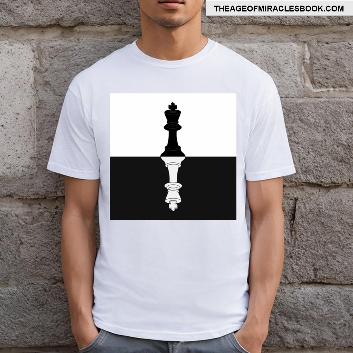 The King’s Reflection Black White T-shirt