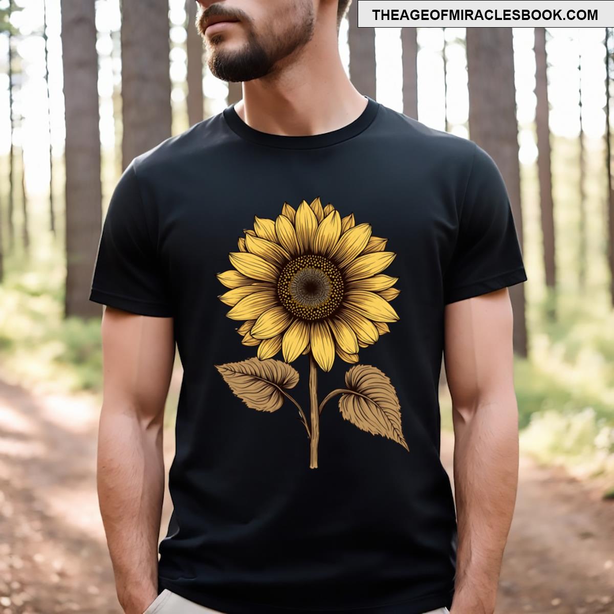 Vintage Sunflower Bloom T-shirt