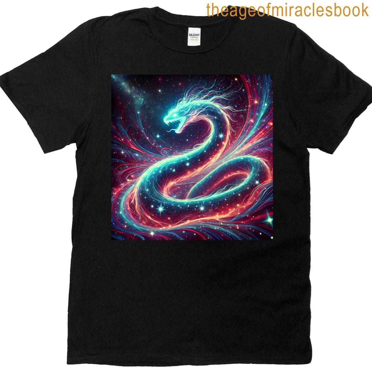 A Snake Lit Up By Stars T-shirt