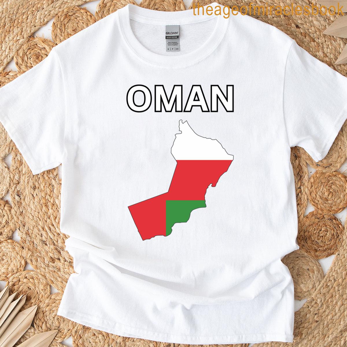 Oman Flag Map Design T-shirt