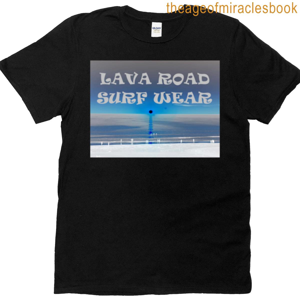 Lava Road Blue Cable Beach T-shirt