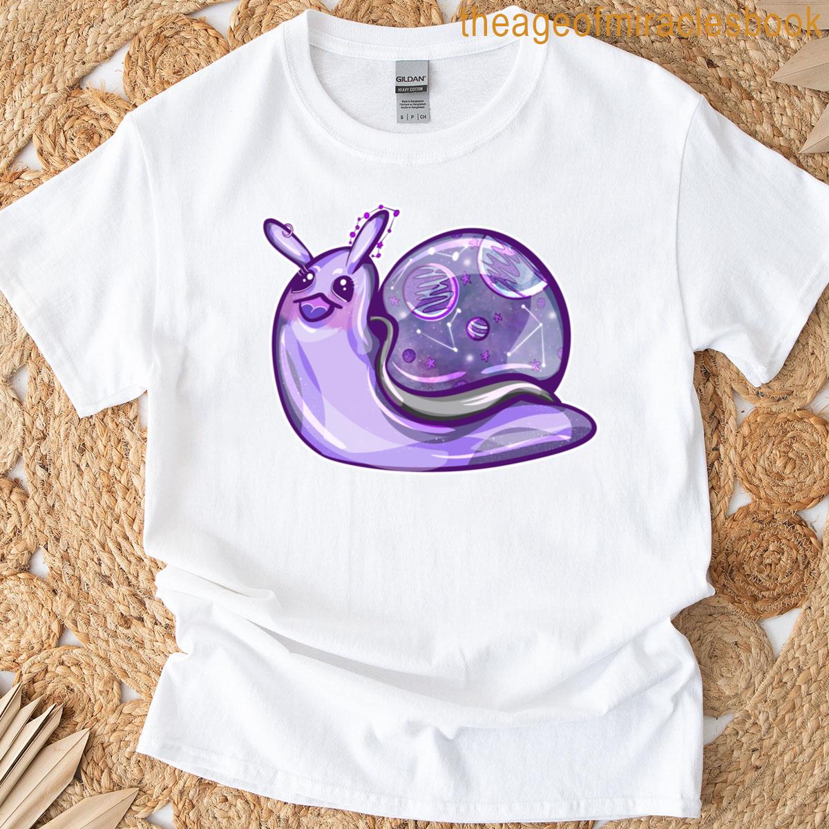 Purple Galaxy Snail T-shirt