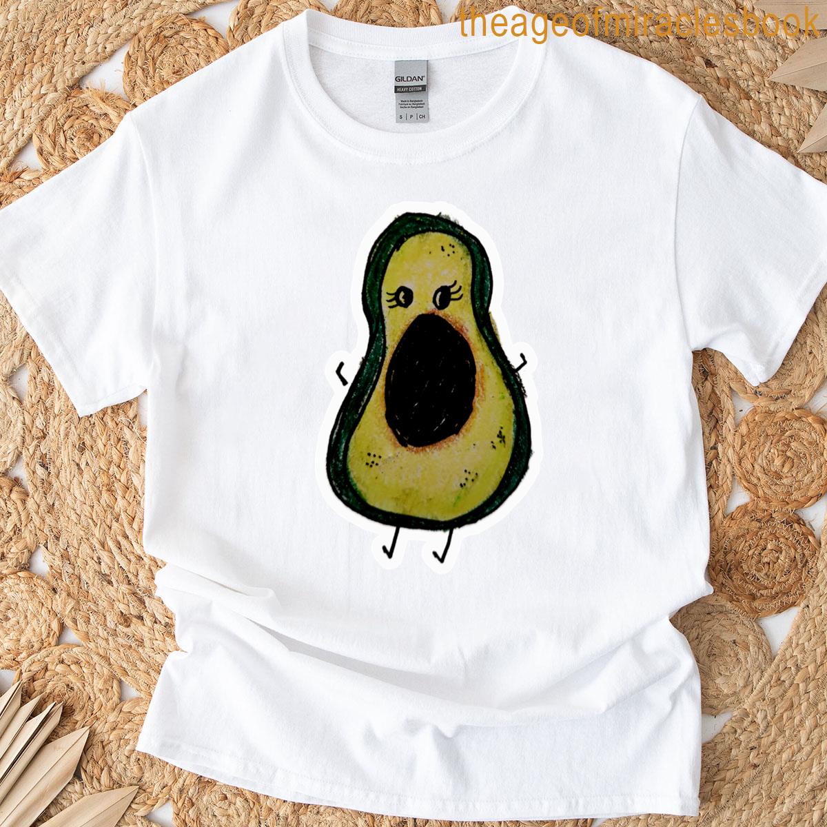 Avocado Cartoon Draw T-shirt