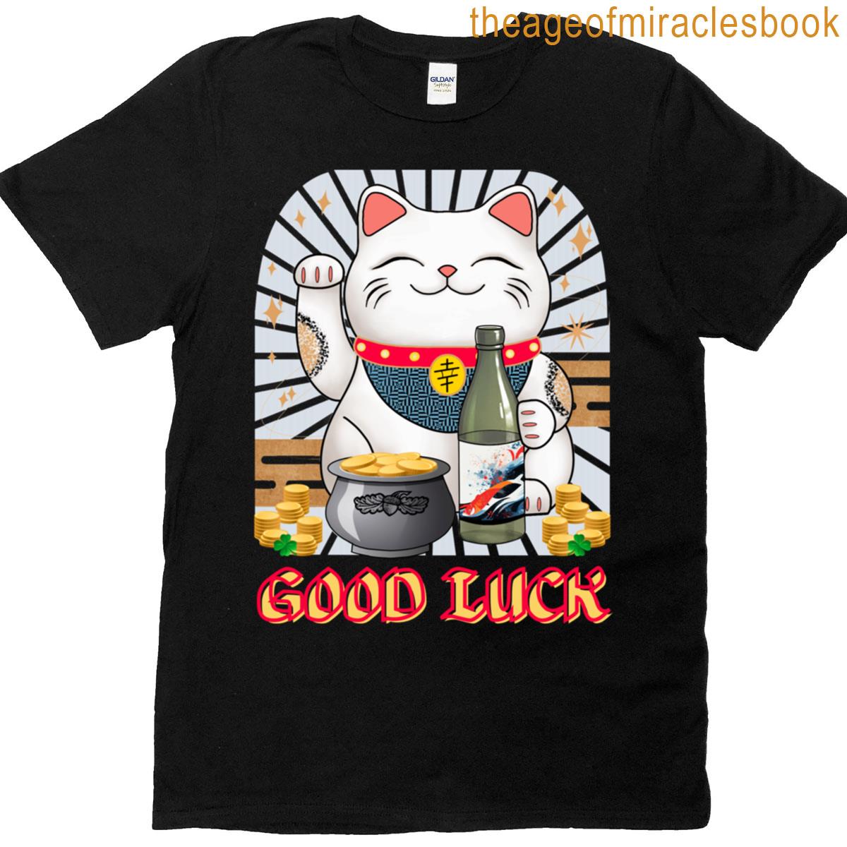 Good Luck Maneki Neko T-shirt