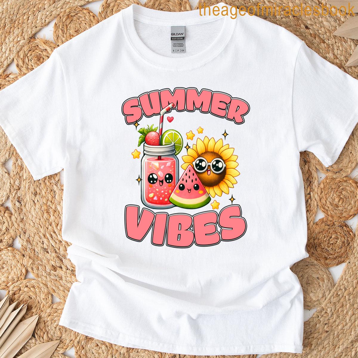 Summer Vibes Print T-shirt