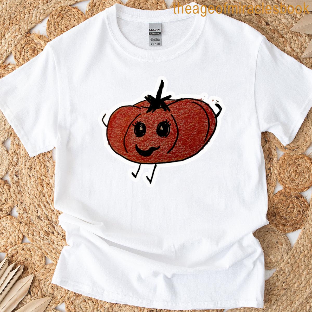 Tomato Cartoon Drawing T-shirt