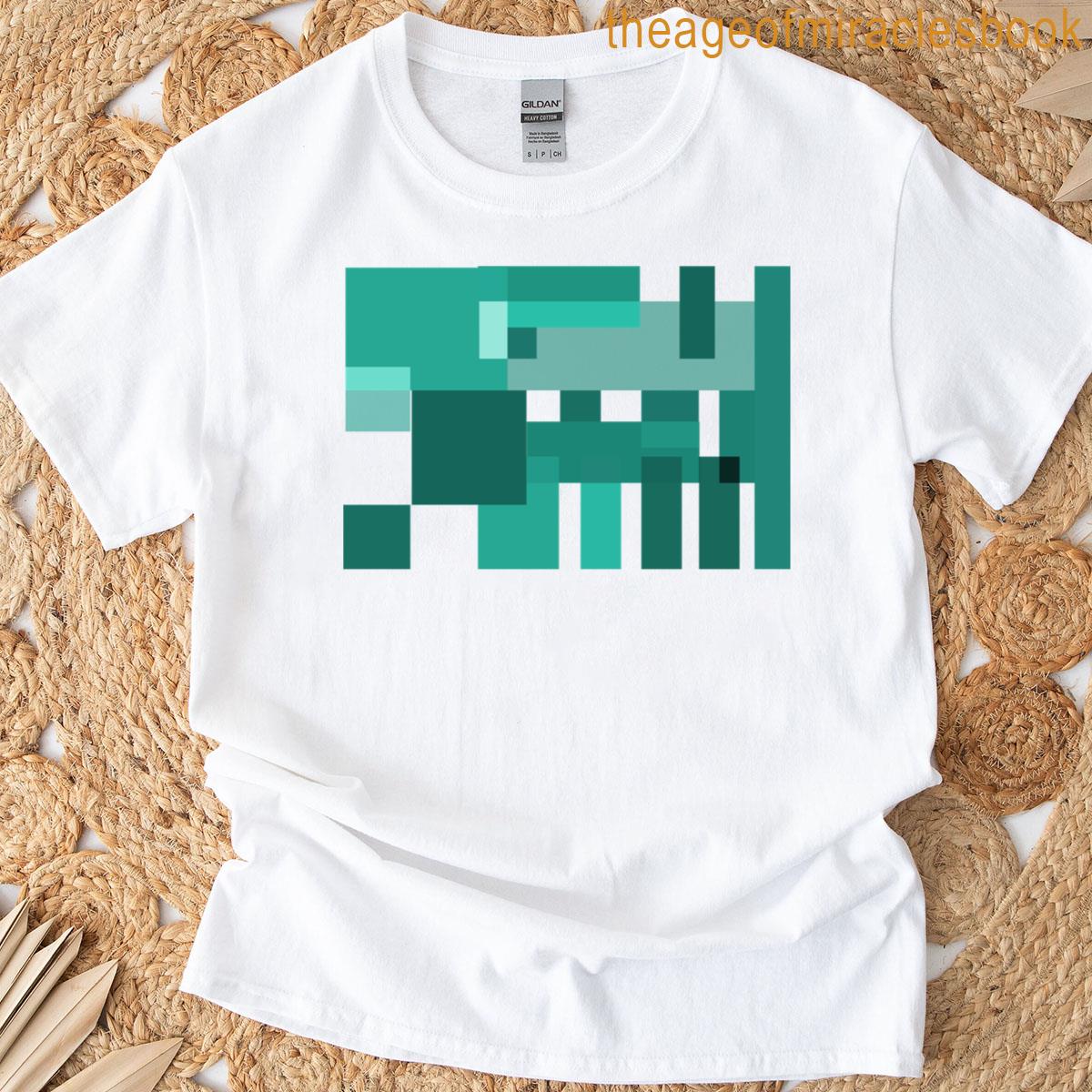 Turquoise Geometry T-shirt
