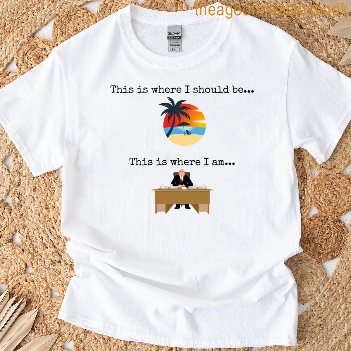 Vacation Vs Desk Job T-shirt
