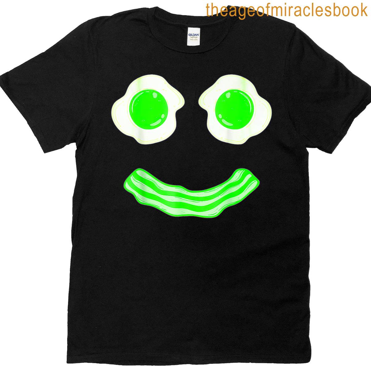 Breakfast Brunch Eggs Green Smile T-shirt