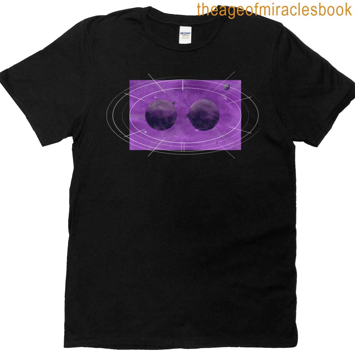 Cosmic Harmony In Galactic Orbit Abstract Art T-shirt