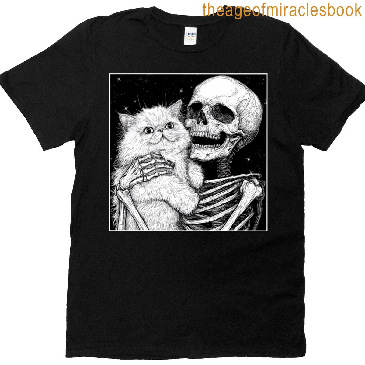 Feline Friends With A Skeleton Crew T-shirt