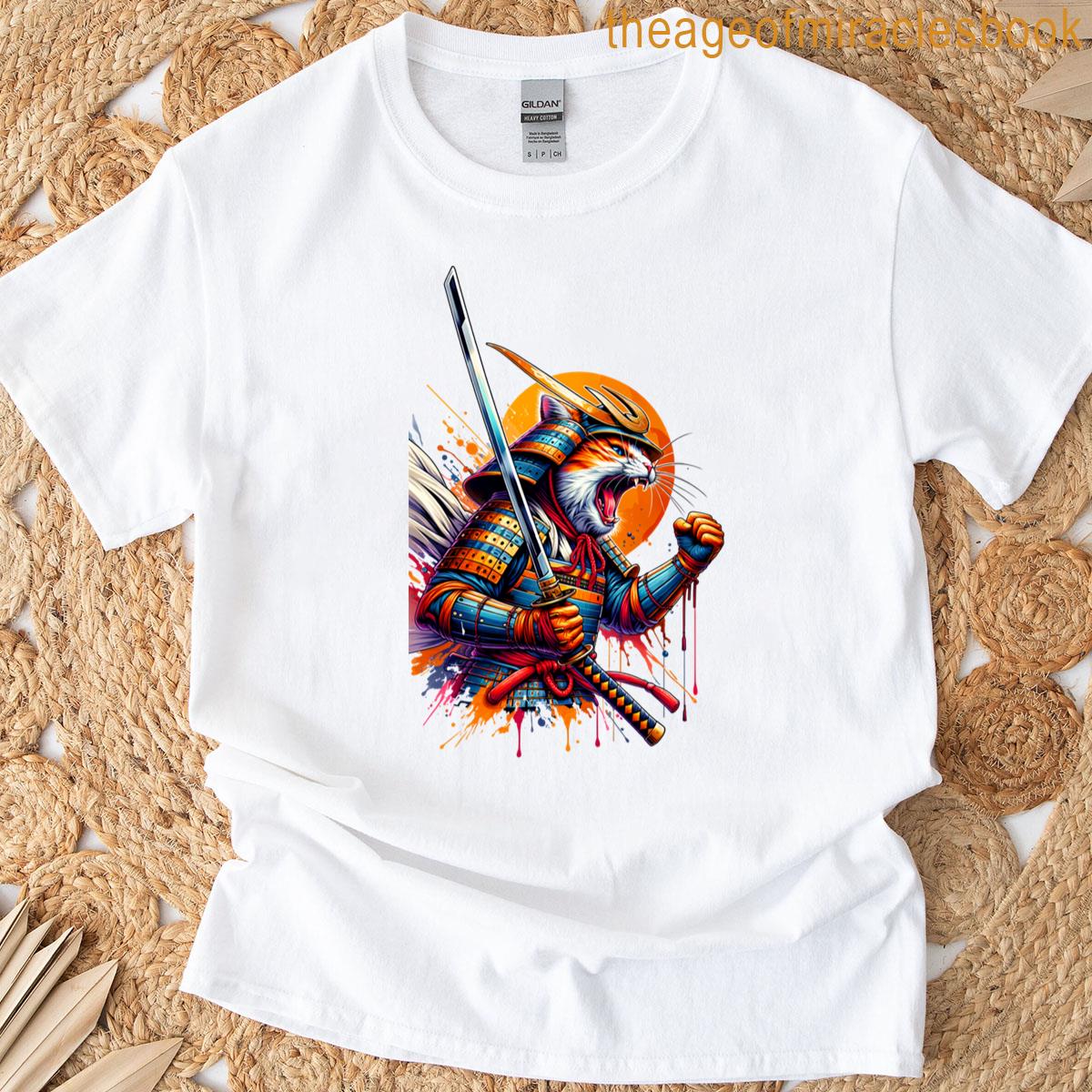 Samurai Cat T-shirt