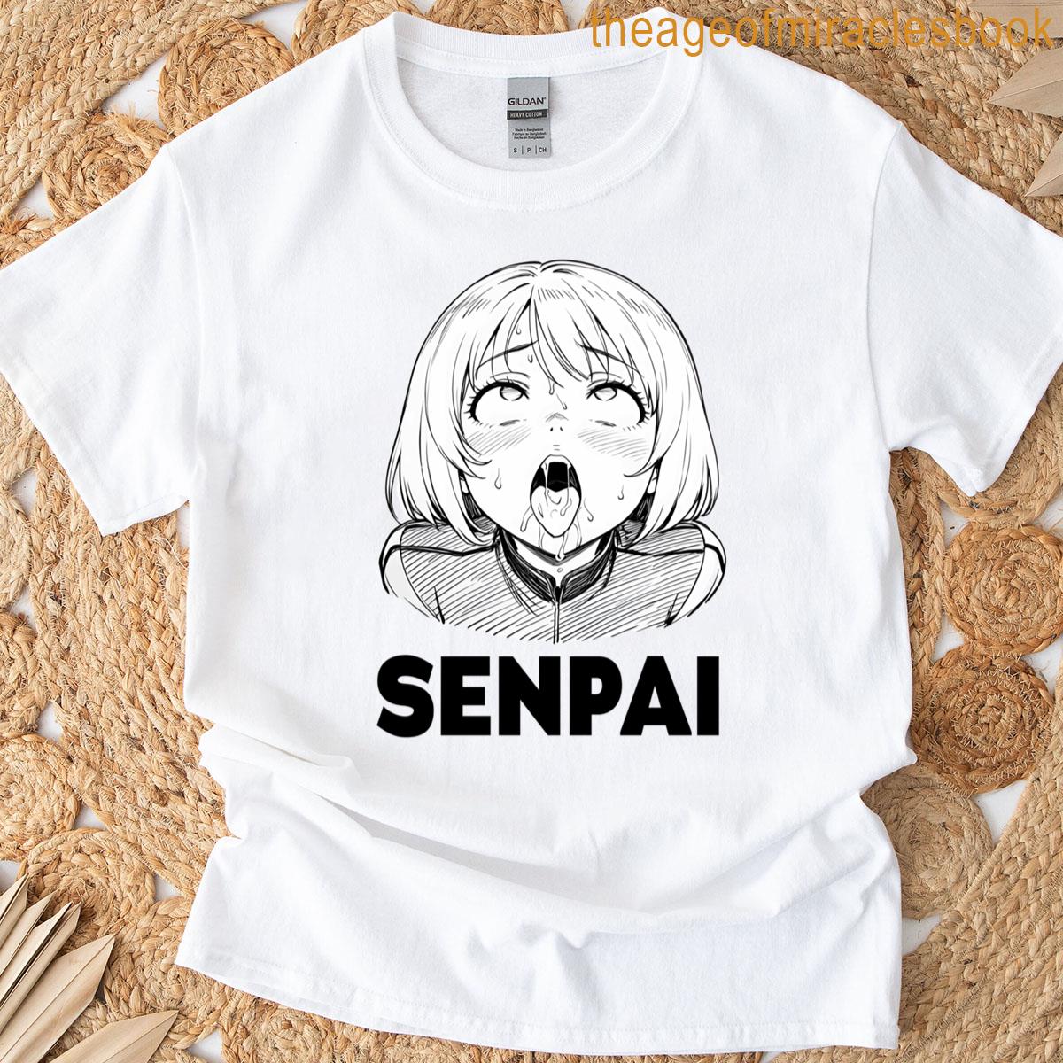 Senpai Anime Ahegao T-shirt
