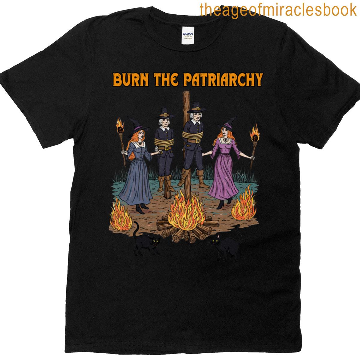 Witch Art Burn The Patriarchy T-shirt
