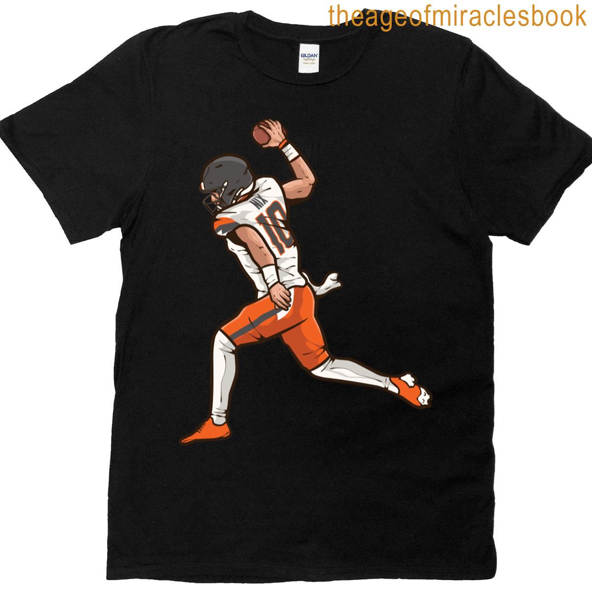 Bo Nix Spike Cartoon T-shirt