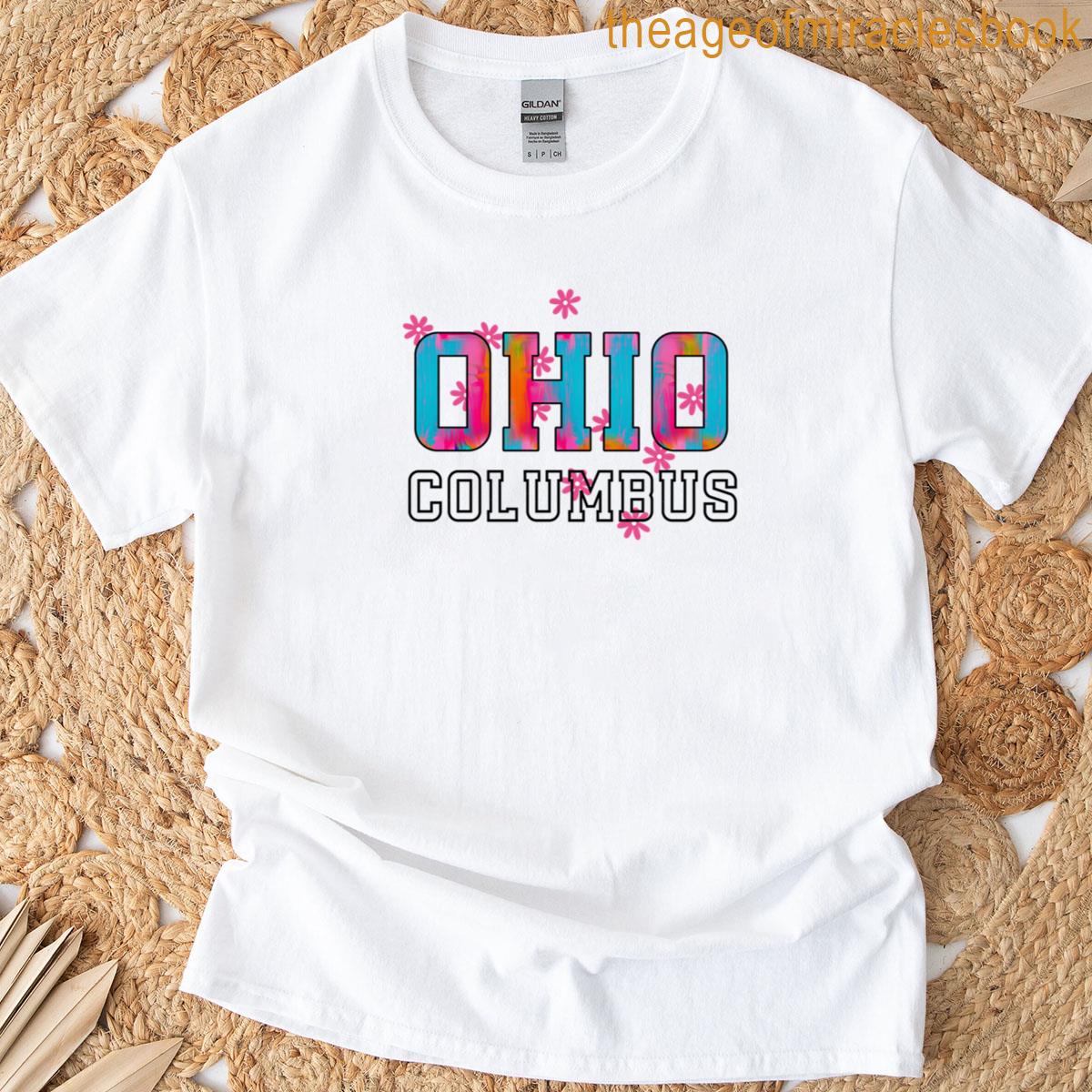 Columbus Cincinnati Ohio Flowers T-shirt